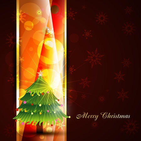 christmas tree on artistic backgroundのイラスト素材