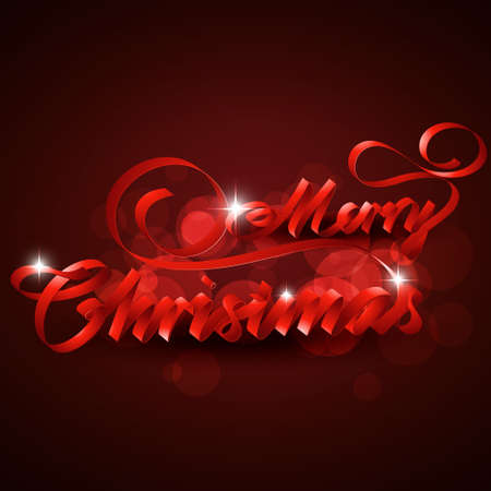 artistic merry christmas text designのイラスト素材
