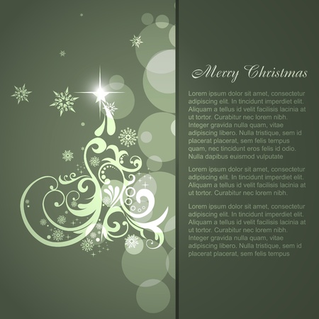 artistic christmas tree illustrationのイラスト素材
