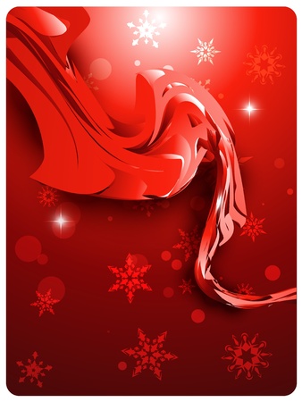 abstract stylish wave background with red themeのイラスト素材