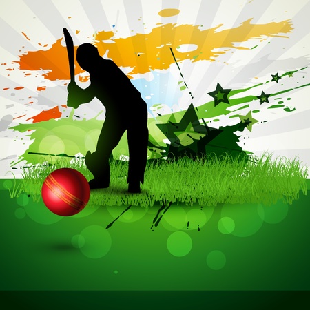 abstract cricket background game artworkのイラスト素材
