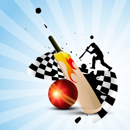 cricket theme background designのイラスト素材