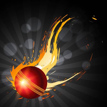 abstract cricket ball artistic backgroundのイラスト素材