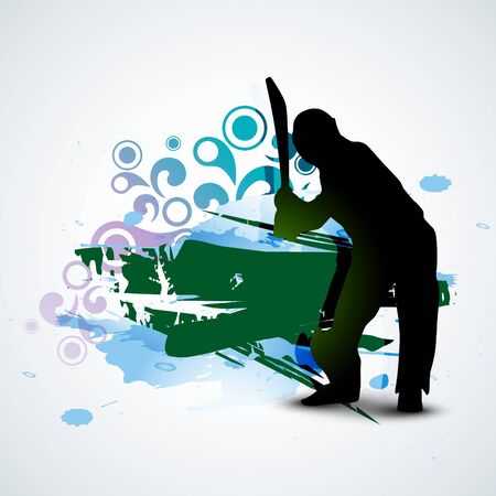 abstract cricket background game artworkのイラスト素材