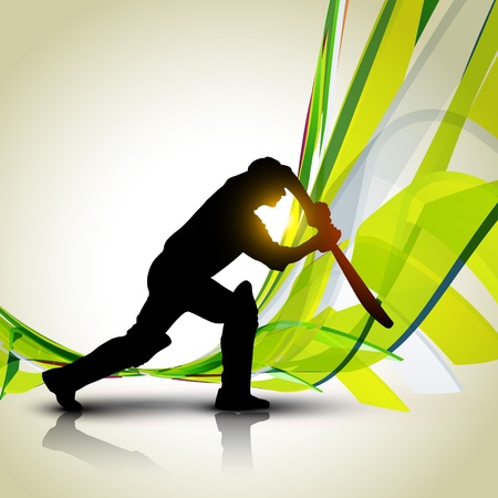 beautiful cricket background design artworkのイラスト素材