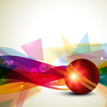 cricket ball colorful background designのイラスト素材