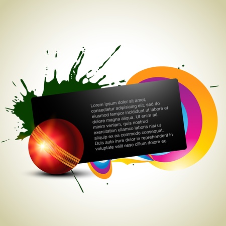 abstract cricket ball artistic backgroundのイラスト素材