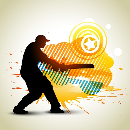 abstract cricket background game artworkのイラスト素材