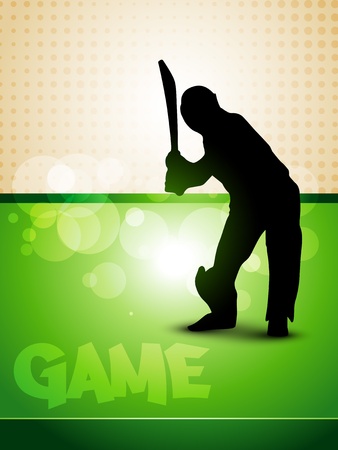 stylish cricket game background designのイラスト素材