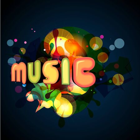 stylish music background. のイラスト素材