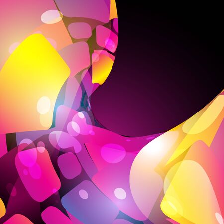 vector pinck color wave background designのイラスト素材