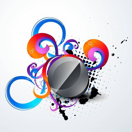 abstract vector circle shape backgroundのイラスト素材