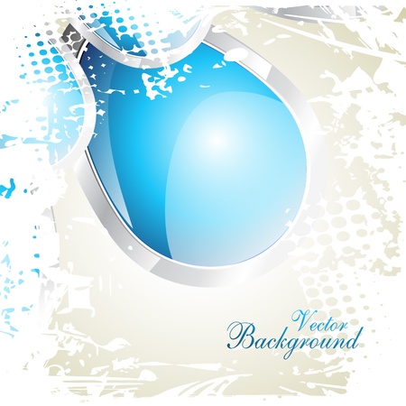 vector abstract blue color shape designのイラスト素材