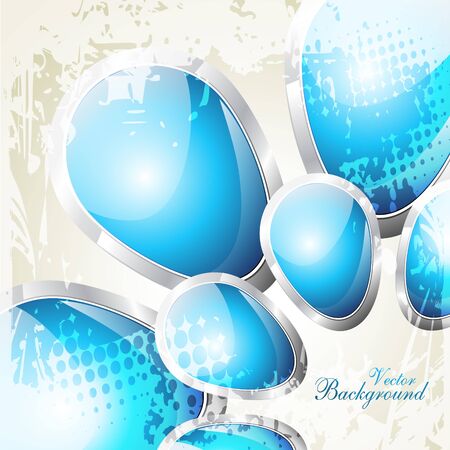 vector beautiful blue color crystal shape designのイラスト素材