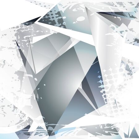 vector glass abstract shape design artのイラスト素材