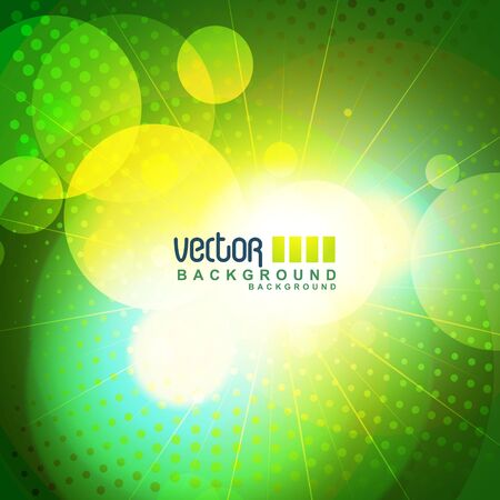 vector abstract green color shape designのイラスト素材