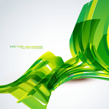 vector green color wave background designのイラスト素材