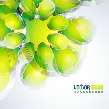 vector abstract green color shape designのイラスト素材