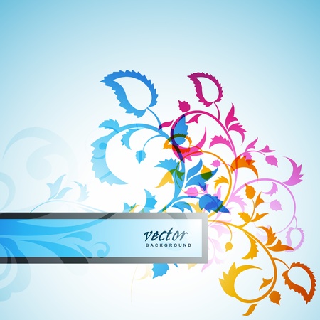 beautiful floral colorful vector background design artのイラスト素材