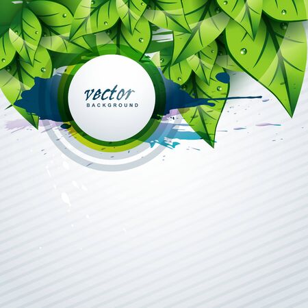 abstract leaf background design artのイラスト素材