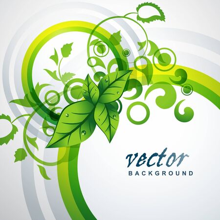 beautiful leaf background design artのイラスト素材