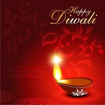 artistic diwali festival diya designのイラスト素材