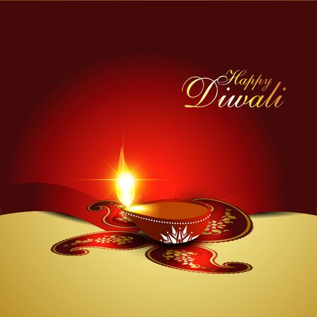 Indian diwali festival vector backgroundのイラスト素材
