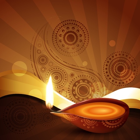 beautiful diwali festival vector illustrationのイラスト素材