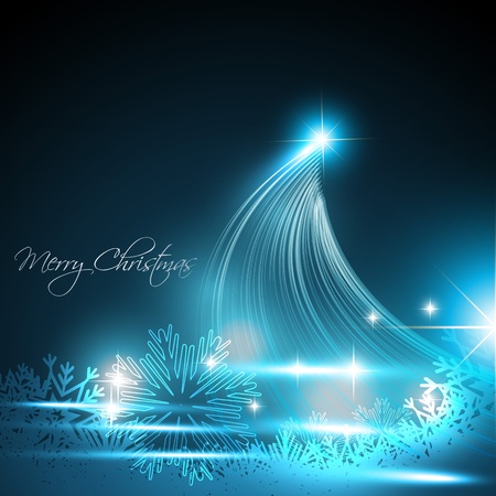 stylish christmas tree with space for your textのイラスト素材