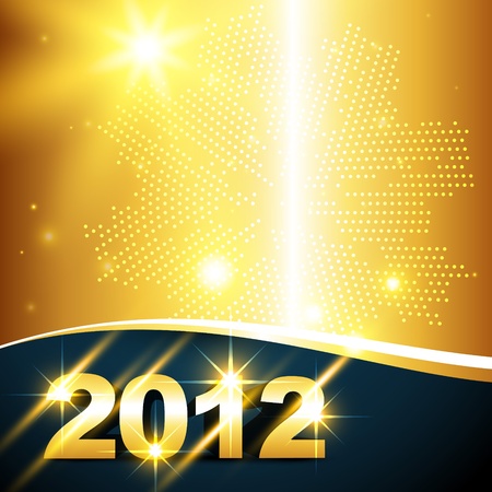 golden new year backgroundのイラスト素材