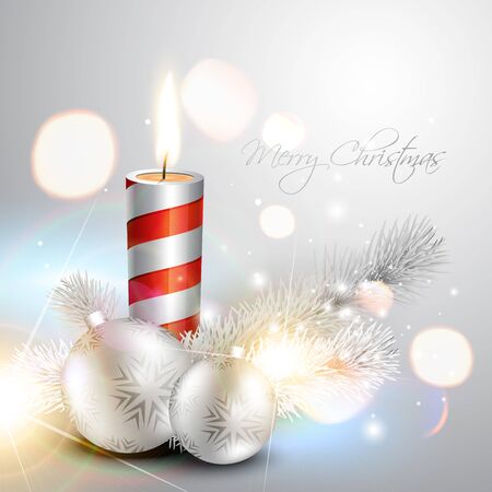 beautiful silver christmas vector backgroundのイラスト素材