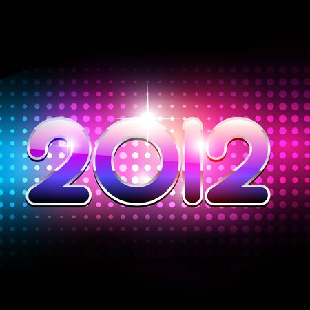 vector new year 2012 beautiful design のイラスト素材