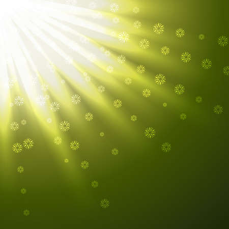 beautiful green rays vector backgroundのイラスト素材