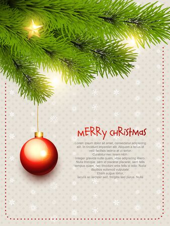 beautiful merry christmas vector design artのイラスト素材