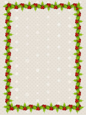 christmas border with space for your textのイラスト素材