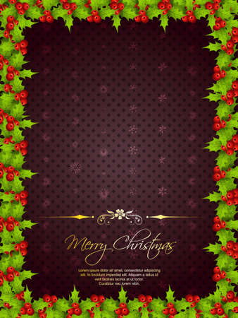 christmas border with space for your textのイラスト素材