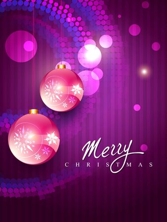 beautiful vector christmas balls illustrationのイラスト素材