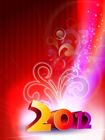 vector 2012 artistic christmas style backgroundのイラスト素材