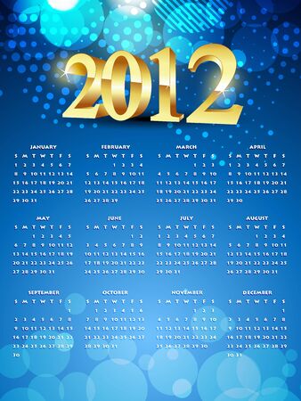 beautiful shiny new year calender designのイラスト素材