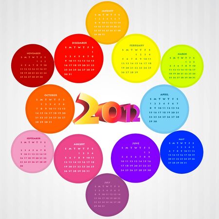 vector colorful happy new year design artのイラスト素材