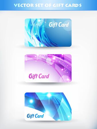 vector set of gift card 09のイラスト素材