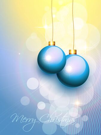 vector blue christmas balls design artのイラスト素材