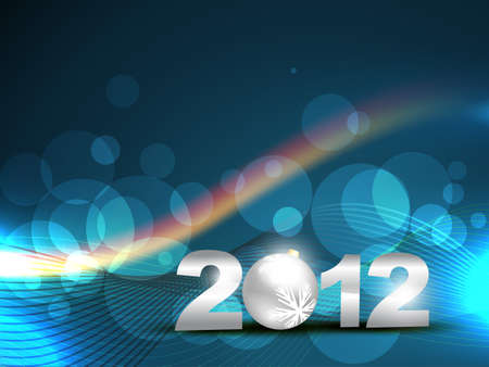 stylish happy new year vector backgroundのイラスト素材