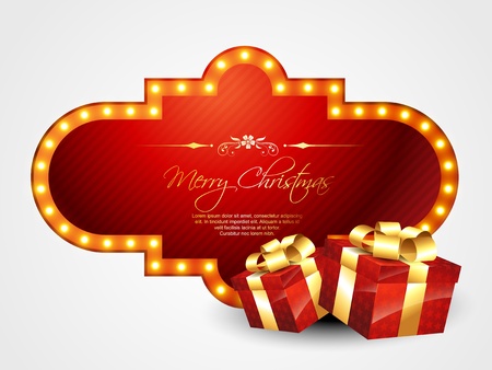 merry christmas gift present vector designのイラスト素材