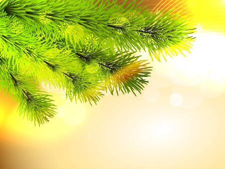 christmas pine tree with space for your textのイラスト素材