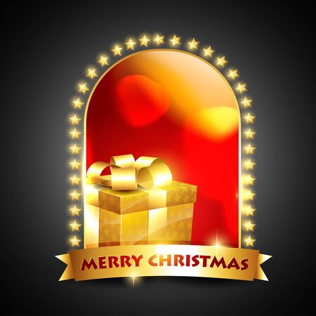 vector christmas label design illustrationのイラスト素材