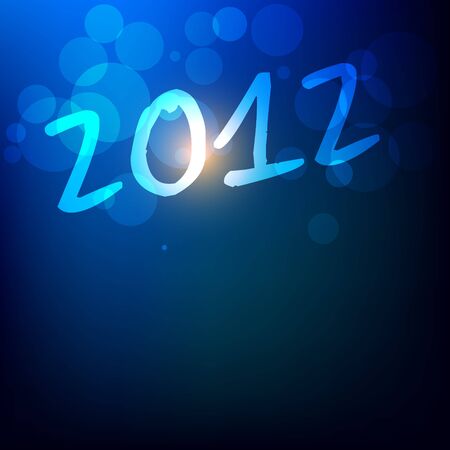 vector blue happy new year design with space for your textのイラスト素材