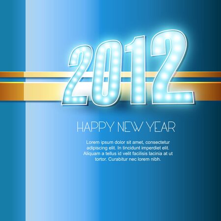elegant happy new year vector designのイラスト素材