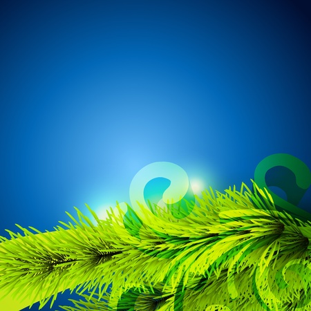 vector christmas tree background with space for your textのイラスト素材