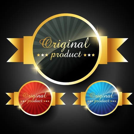 vector original product promotion label signのイラスト素材